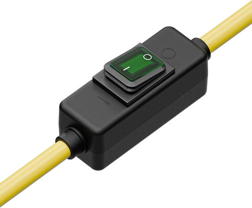 Cavo Interruttore di Prolunga Impermeabile Resistente SJTW 12AWG da Esterno, in Linea On/Of... - Foto 8 di 12