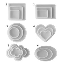 3pcs Geometry Silicone Molds DIY Resin Art Tool for DIY