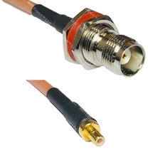 RG400 TNC FEMALE BULKHEAD to SMB MALE RF Cable FAST-SHIP LOT