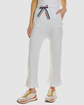 $118 Sol Angeles Women's White Americana Harem Sweat Pants Size L