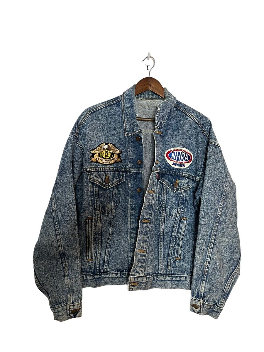 Vtg 80s Levi's 70507 4813 Acid Washed Denim Jean Trucker Vtg 80s Levi's 70507 4813 Acid Washed Denim Jean Trucker