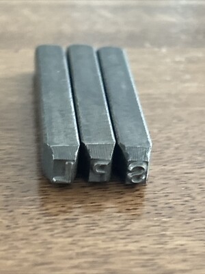 Vintage Letter Punch Lot Of 3