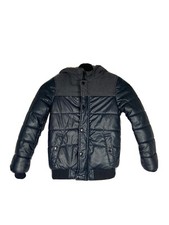 Zara Boys Size 7 CM 122 Collection Faux Leather Sheepskin Puffer Jacket