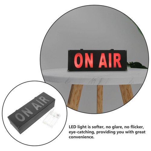 Broadcast Office Decor Do Not Disturb Sign Recording Light LED Solid Wood Work - Picture 6 of 12