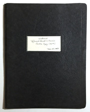 Reformed Church Of America Richard W Sales Carbon Copy 1953