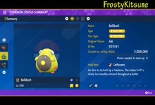 6IV Bellibolt / Tadbulb Shiny  Non-Shiny Pokemon Scarlet  Violet