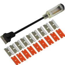 12" Long Handle Clip Scraper Razor Blades Window Tint Film Glue Stick Remove Kit