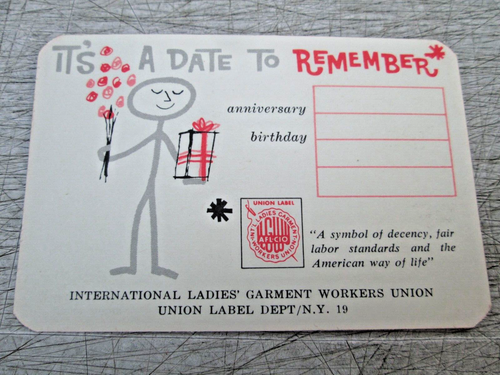 MCM International Ladies Garment Workers Union Be Right In Style Broschüre & Karte - Bild 4 von 6