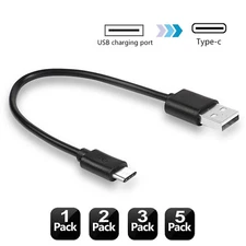 6inch Short Fast Charging Quick Sync Cable, USB Charger Cord for Samsung Andriod
