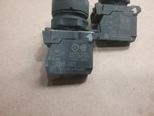 Lot Of 2 Telemecanique ZBE-101 2-Position Selector Switch #02G91 - Picture 2 of 3