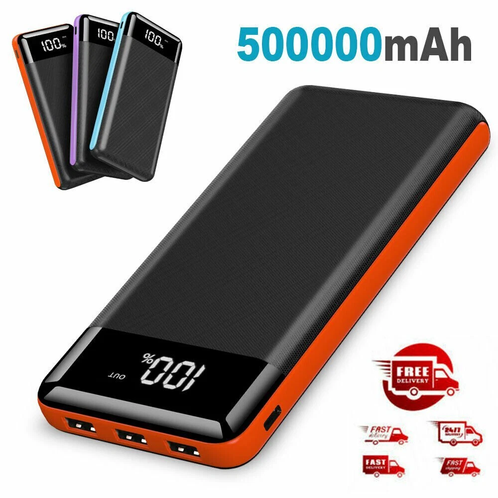 Large Capacity Portable Charger,50000mAh External Battery Power Bank,Dual  Output Port USB-C High-Capacity External Battery Pack Compatible with  iPhone, Samsung, iPad, and More. 