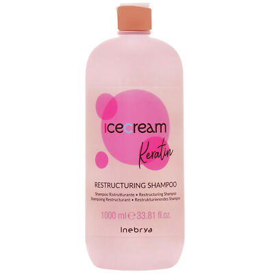 Inebrya Ice Cream Keratin 1000ml Shampoo für trockenes und krauses Haar