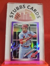Dylan Carlson 2021 Topps Chrome Update Series #USC54 Purple Rookie Debut