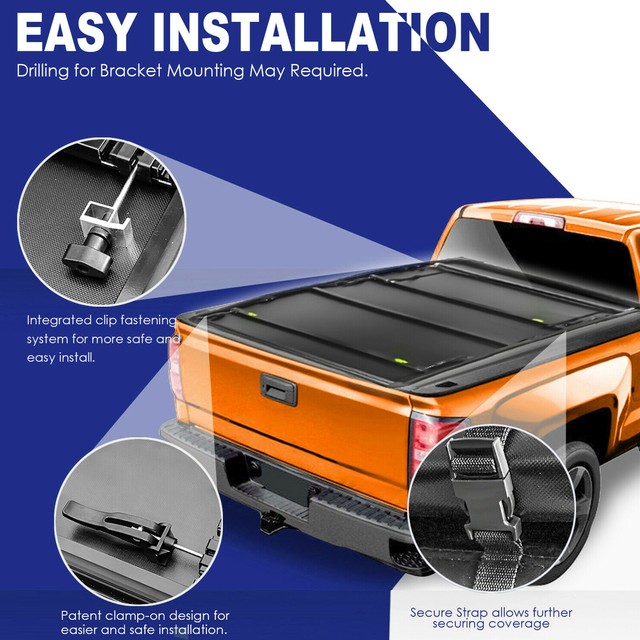 1x 5.5" Tonneau Cover Truck Bed for 2014-18 Toyota Tundra 1794 TRD SR5