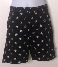 SOPHIE AND SAM Kids Navy Blue Star Print Shorts Sz 12 Patriotic 100% Cotton