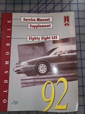 1992 Oldsmobile 88 Eighty Eight LSS Shop Service Manual Supplement Original  