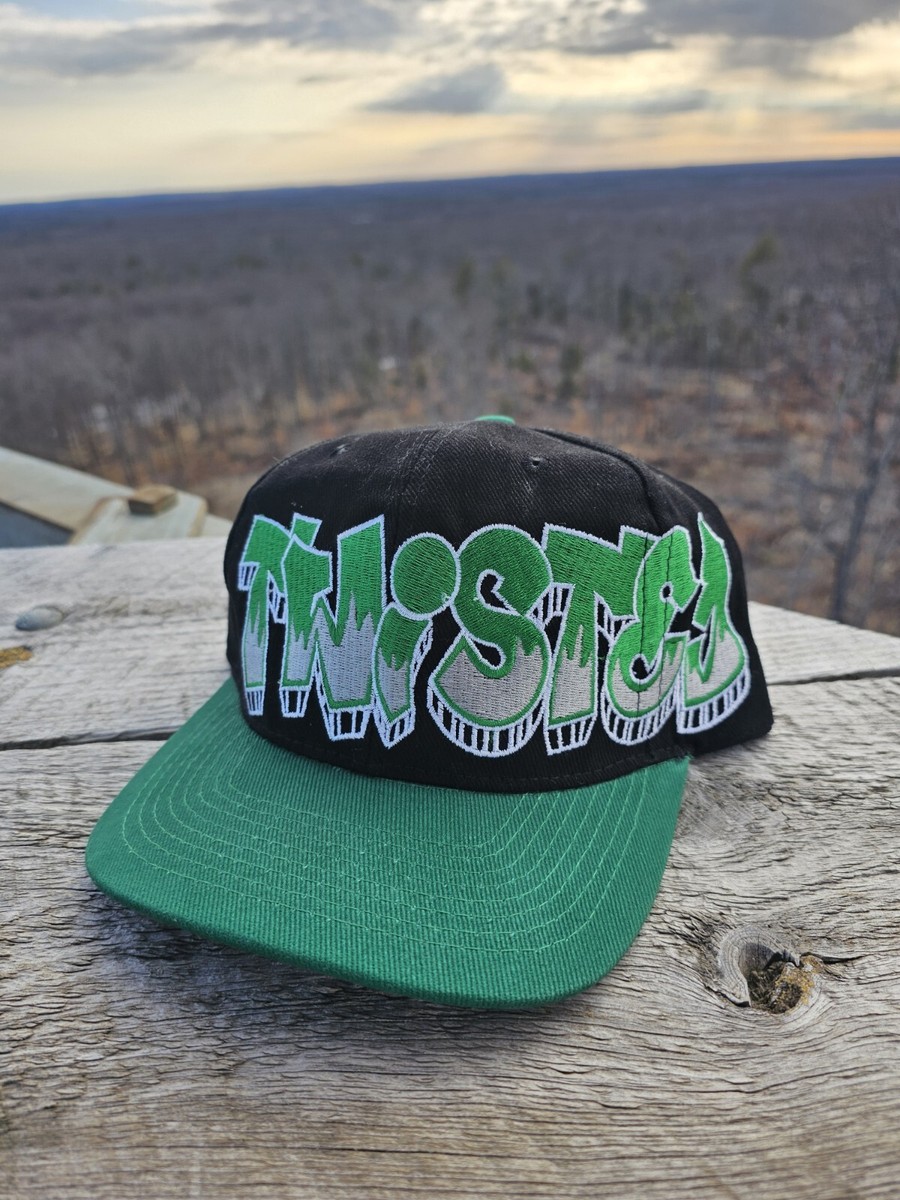 Custom Vintage Style Twisted Thrift Co Graffiti Black Dome