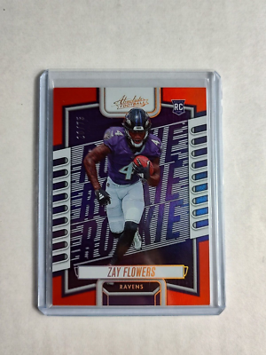 ⓔⓡⓘ 2023 Panini Absolute - Rookies Zay Flowers #111 Spectrum Orange