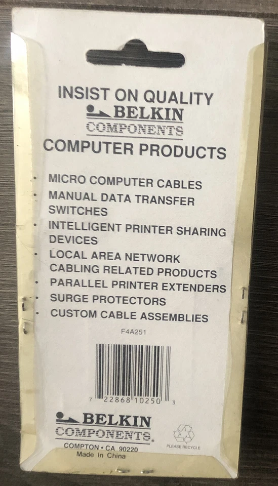 Belkin Components DB25 Female/DB25 Female Gender Changer NEW in package - Image 2 of 2