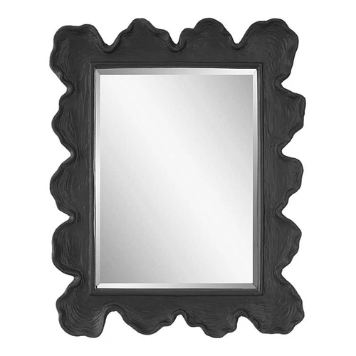 Uttermost Sea Coral Coastal Resin Glass and MDF Mirror in Black - Picture 1 of 10