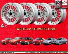 4 Cerchi Alfa Romeo 7x15  5x98 Alfetta GTV GTV6 75 155 164 wheels Felgen