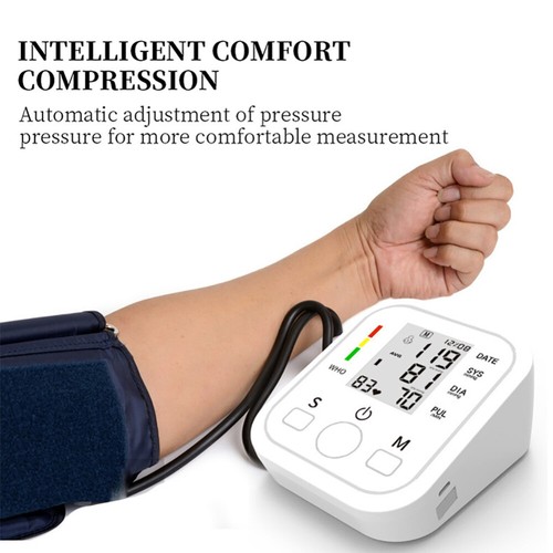 Digital Blood Pressure Monitor Upper Arm Automatic BP Machine Heart Rate Monitor - Picture 19 of 26