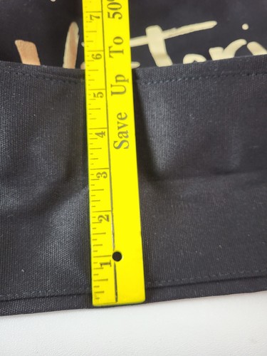 VICTORIA SECRET Black With Gold Writing Large TOTE BAG NEW MSRP $69.50 - Picture 6 of 7