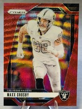 💫🏈MAXX CROSBY 2024 Panini Prizm Red Ruby Wave Refractor SP /149 #RAIDERS!🏈💫