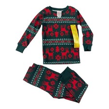 Hanna Andersson Kids Holiday Pajamas 2PC Set Organic Cotton 3T