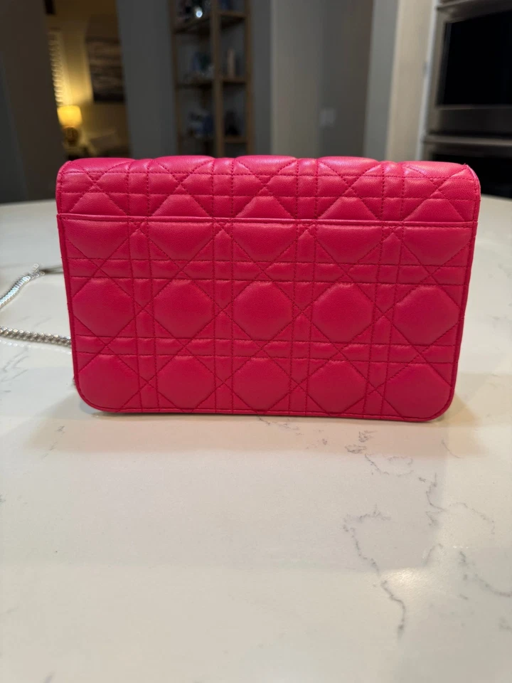 Christian Dior Piel de Cordero Cannage Miss Dior Promenade Rosa/Rojo Foto 2 de 4