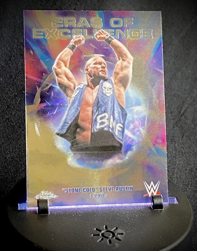 2026 Topps Chrome WWE - Eras of Excellence Steve Austin #ERA-40 Refractor
