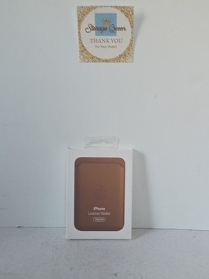 Apple iPhone Leather Wallet with MagSafe - Brown (MHLT3ZM/A) - [LN] 