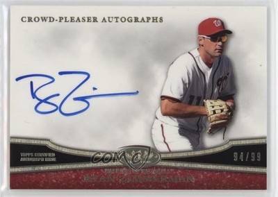 2013 Topps Tier One Crowd Pleaser 94/99 Ryan Zimmerman #CPA-RZ Auto nd3