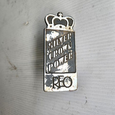 Genuine 1930s Reo Silver Crown Power Truck Hood Bonnet Badge Emblem Vgc