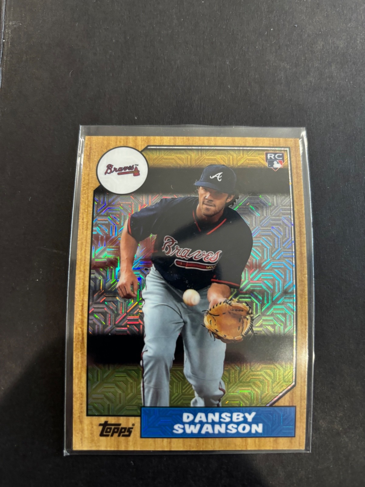 2017 Topps #87-DS Dansby Swanson RC Silver Pack Mojo