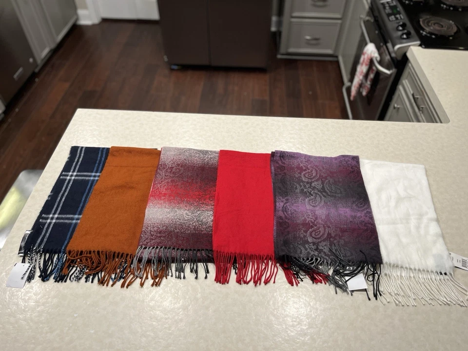 Juego de 6 bufandas Cejón Made In Italy para mujer Foto 2 de 4