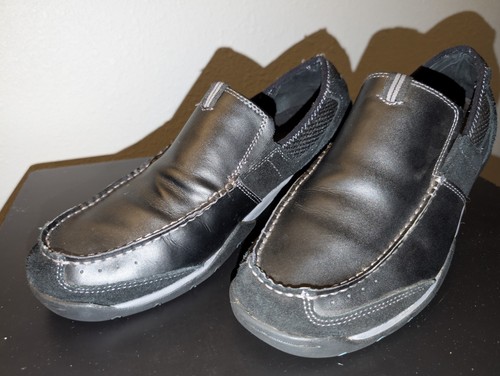 Mocasines Vionic Para Hombre Talla 10 Estilo Eli Sin Cordones Cuero Negro Gamuza - Imagen 17 de 17