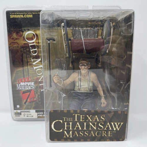 McFarlane Movie Maniacs Series 7 Texas Chainsaw Massacre Old Monty Figure 2004