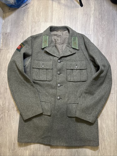 1945 Swedish Military Wool Coat Soderbergs Upsala