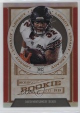 2019 Panini Chronicles Legacy Update Rookies Red 95/99 David Montgomery #207 qc6