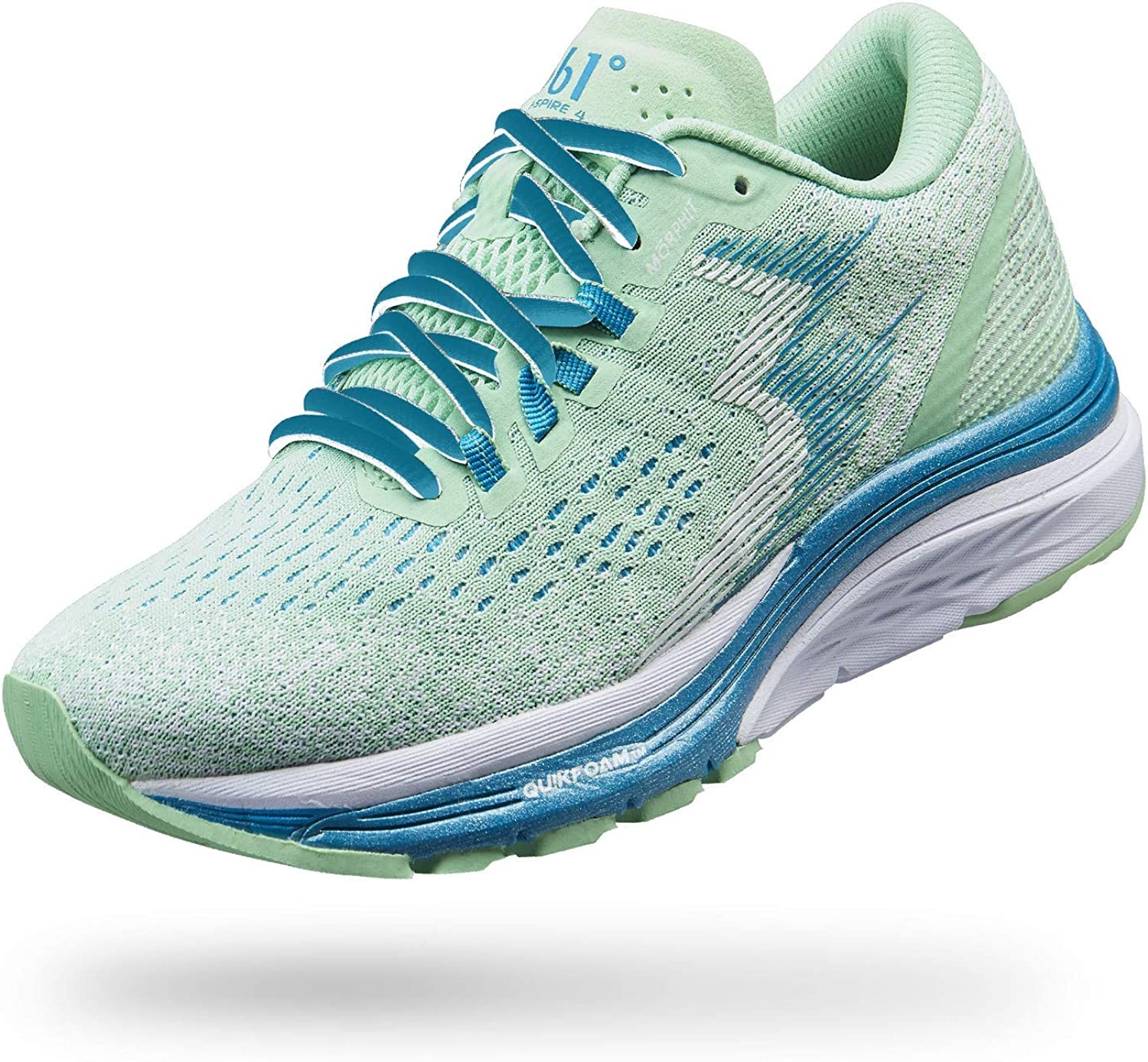 Женские кроссовки 361 Degrees Spire 4, синий/зеленый, 6 B Medium, США