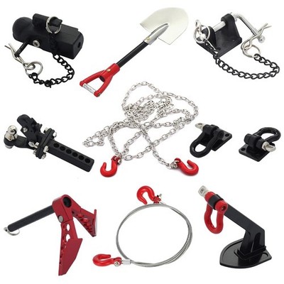 1/10 RC Car Crawler Metal Recovery Drag Chain Trailer Hitch Shackle Winch Anchor