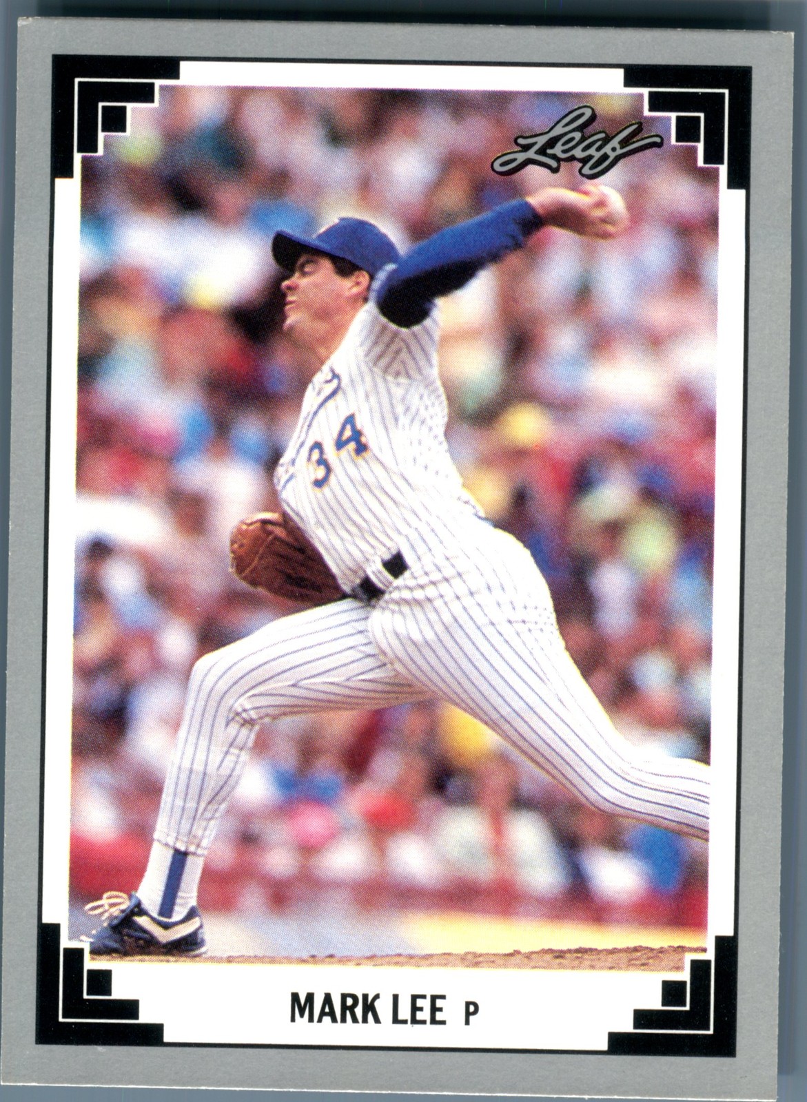 1991 Leaf Series 2 Mark Lee #343 RC Rookie Milwaukee Brewers Baseball Card MLB P
