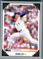 1991 Leaf Series 2 Mark Lee #343 RC Rookie Milwaukee Brewers Baseball Card MLB P. rookie card picture