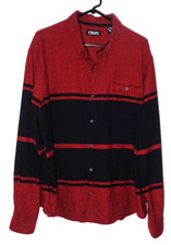 Men's, Red/Black, Long Sleeve, Button-Up Shirt by Chaps in Size 2XL