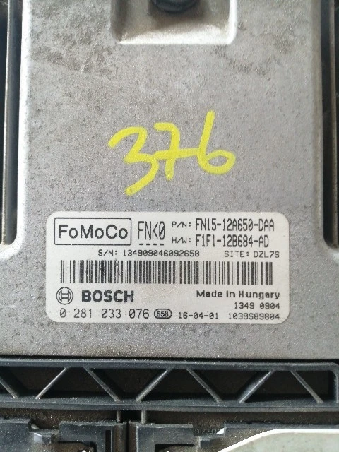 0281033076 FN15-12A650-DAA CENTRALINA MOTORE FORD ECOSPORT 2016 1.5TD Foto 2 de 3