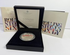 2022 Royal Mint Music Legends Rolling Stones UK £2 1oz Silver Proof Coin Boxed
