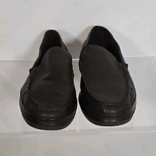 Tommy Bahama Relaxology Mens Brown Leather Sl...