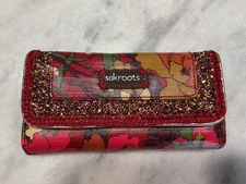 Sakroots Artist Circle Zip Around Wallet,coated Canvas  Multicolored