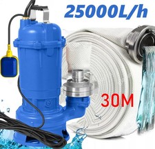 HEAVY DUTY SUBMERSIBLE FLOOD POND WASTE CESSPIT SUMP SEWAGE DIRTY WATER PUMP 30M